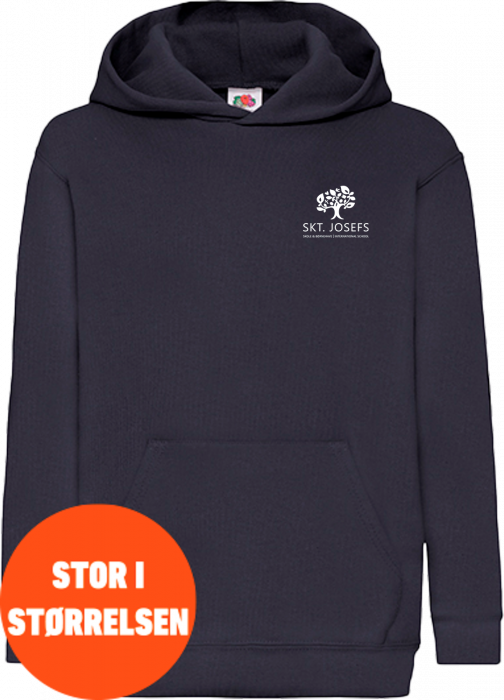 Fruit of the loom - Skt. Josef Classic Hoodie Kids - Deep Navy