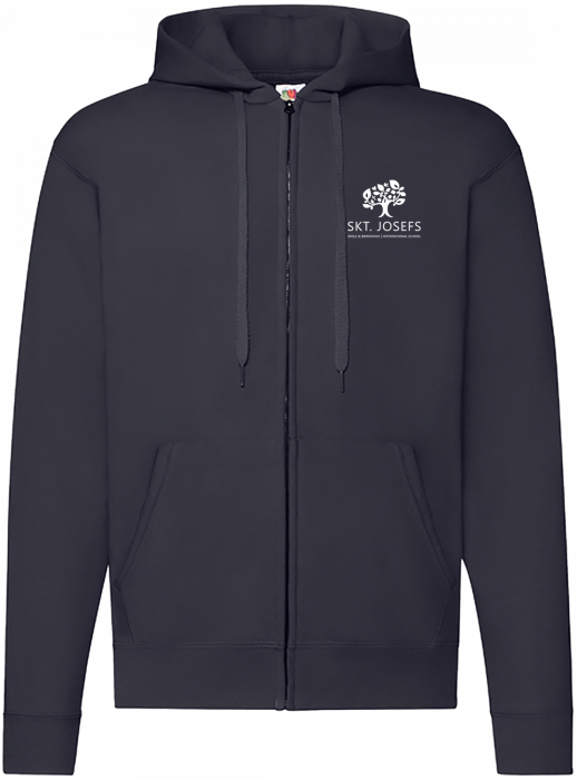 Fruit of the loom - Skt. Joset Classic Hoodie W. Zip Adults - Deep Navy